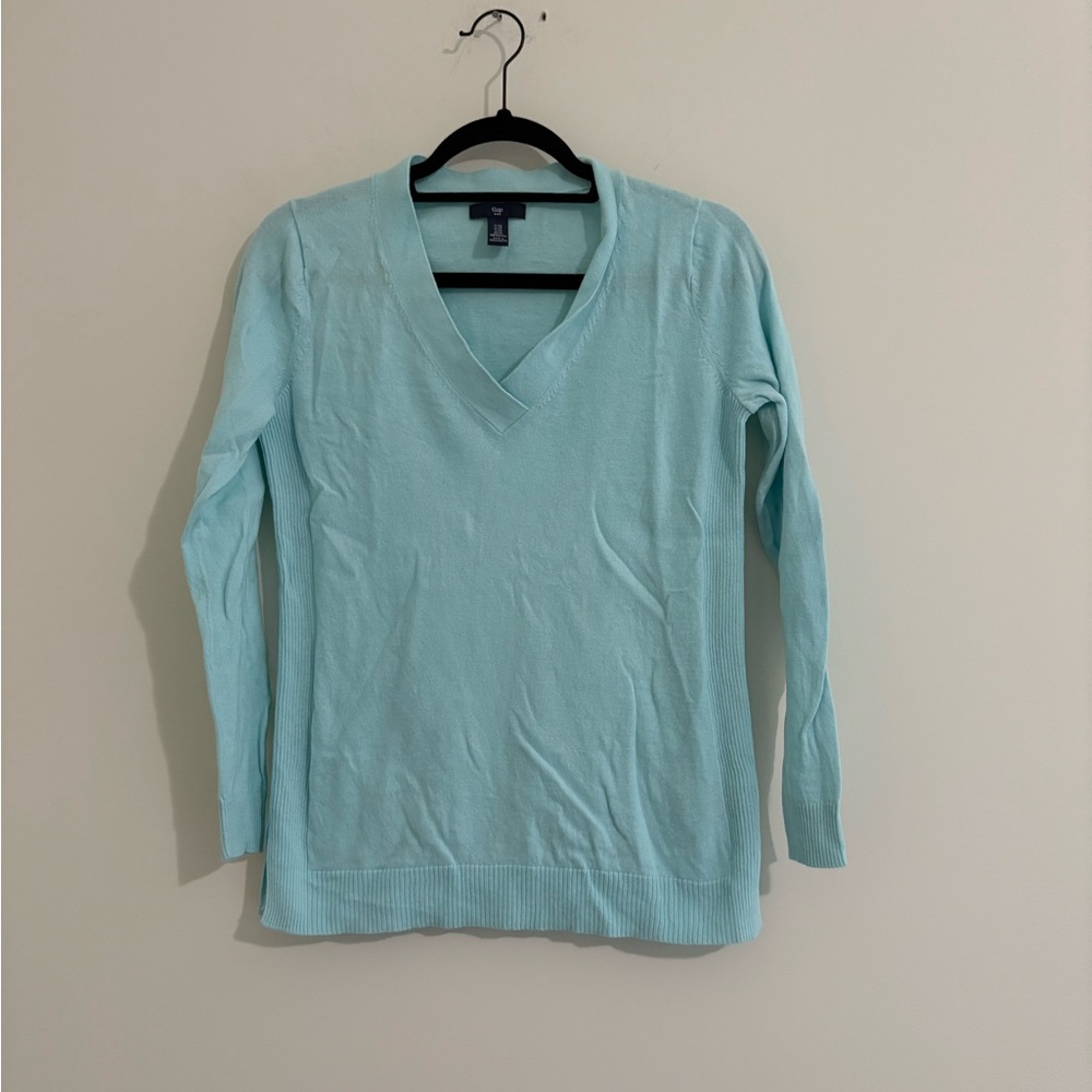 GAP Sky Blue V-Neck Pullover